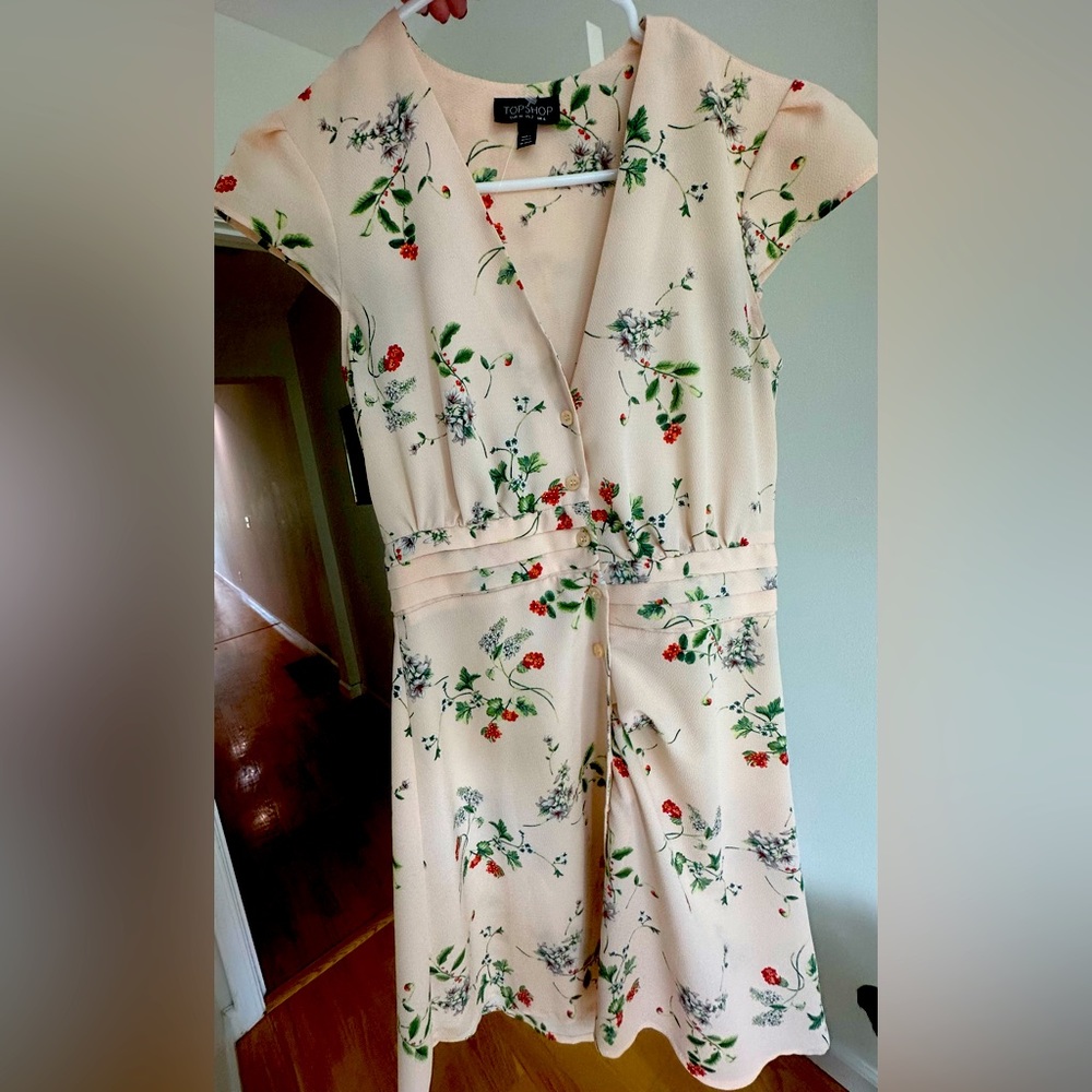 Top Shop Cap Sleeve Dress